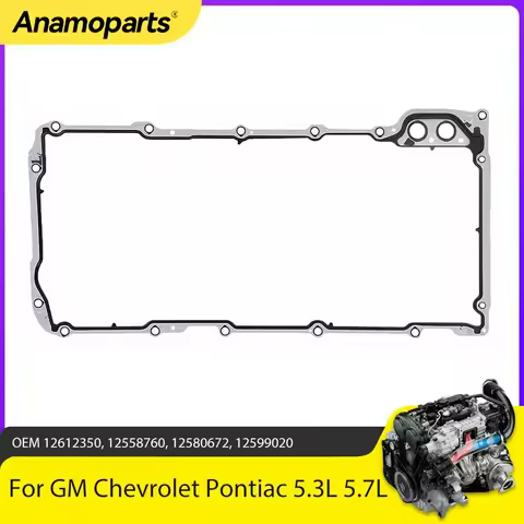 Engine Parts Oil Pan Gasket Fit 5.3 5.7 6.0 L For GM Chevrolet Pontiac LS1 LS2 LS3 LM7 LQ4 LQ9 5.3L 