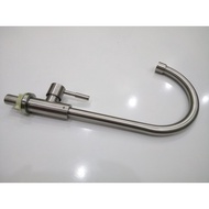 [POWER WATER FAUCET] Sink faucet 304 Stainless Steel Cold Sink Faucet for 2 sinks