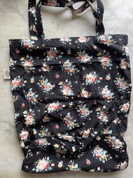 NaRaYa黑色碎花可摺疊環保袋