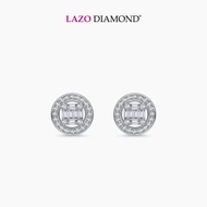 LAZO DIAMOND Chavez Baguette Diamond Stud Earrings in 9k White Gold
