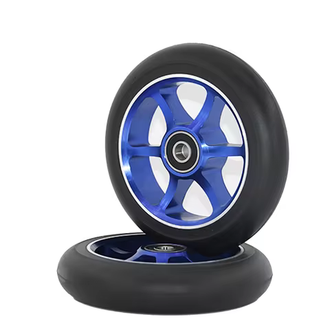 2Pcs 110mm Pro Stunt Scooter Wheels 88A High Speed PU Wheels Aluminum Alloy Core