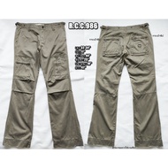 R.c.986 Cargo Pants 6 Pockets-Olive Green Size 32-34 "(Condition Like New)