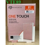 Seagate One Touch 2TB portable hard drive in pink