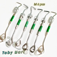 6 Pcs 20cm Window Retainer Wind Rights 1 Set of Rust-Resistant Window Retainer Hooks