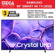SAMSUNG UA85U8000FKXXS 85" CRYSTAL UHD 4K U8000F SMART TV | Free Wall Mount