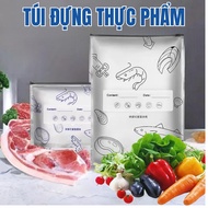 S78 Combo of 10 silver zip bags for fresh food, reusable titanium aluminum material SHERI