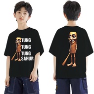 เสื้อยืดเด็กตลก Tung Tung Tung Sahur เสื้อยืดยูนิ กราฟิกตลก เสื้อยืดเด็ก ของขวัญวัยรุ่น 100CM-150CM