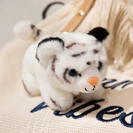 Original Panda Raccoon Shoulder Stand Plush Toy Zoo Souvenir Magnetic Stone Hanging Doll Soft Stuffe