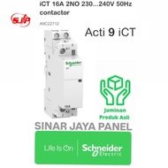 ORIGINAL CONTACTOR DIN ICT 2P 16a 2NO CONTACTOR DIN SCHNEIDER A9C22712