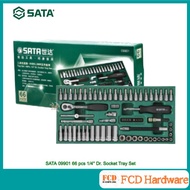 SATA 09901 66 pcs 1/4'' Dr. Socket Tray Set (mm size)