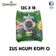 ZUS NGUPI Kopi O (18 sticks)