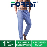 ( 1 Piece ) Forest 100% Woven Cotton Long Pyjamas Pants Assorted Colours - FPD004WB