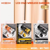 MOXOM TWS-51 WIRELESS EARBUDS WITH TRANSPARENT CASE LCD