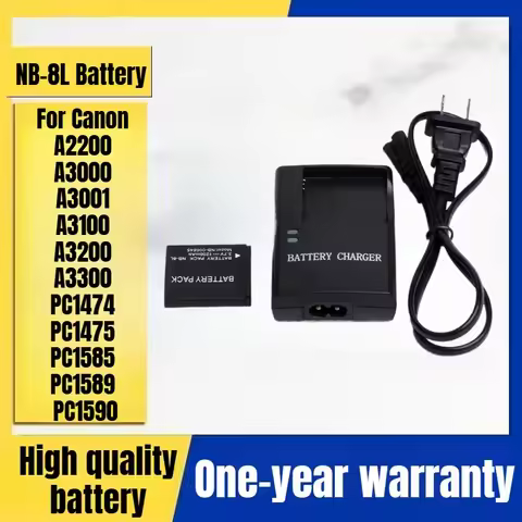 NB-8L Charger,Camera Battery, For Canon A2200 A3000 A3001 A3100 A3200 A3300 PC1474 PC1475 PC1585 PC1
