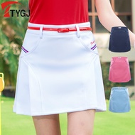 Golf Skirt Ladies Skirt Tennis Skirt Summer Badminton Sports Culottes Half Skirt Free Belt