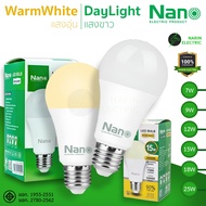 NANO LED Bulb E27 Size 7w 9w 12w 15w 18w 25w White Light Warm