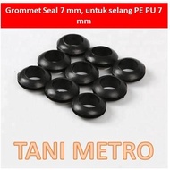 Disc Rubber Grommet 7 Mm Hose PE PVC Seal Grommet 7 Mm Offtake 7 Mm black