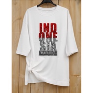 MERAH CHERON - Red and White T-shirts for Indonesian Independence Day, HR5 Oversize Slit Distro for 