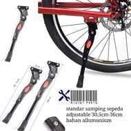 RIU167 Aluminum Side Bike Stand with 2 bolts, adjustable frame, 30.5-36cm, size 24 to 27.5 inches