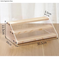 2-7 tier wooden display rack riser acrylic display rack tier spice rack perfume rack organizer Figur