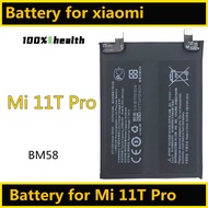 Battery Compatible For Xiaomi Mi 11TPro 5G 2107113SG 2107113SI BM58 Battery Mi11TPro 11T Pro BATERI 