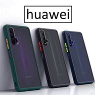 [ส่งจากไทย] เคสกันกระแทก ปุ่มสีผิวด้าน ทุกรุ่น Case Huawei Nova 5T / Nova 3i / Nova 7i / Y9 2019 / Y7pro2019 / Y9s / Y6P เคสหัวเหว่ย เคสใส เคสขอบสี ขอบนิ่มหลังแข็ง สินค้
