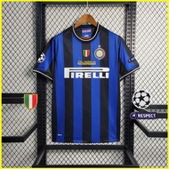 09/10 Inter Milan home UCL Final edition high quality football jersey Tshirt Child Adult Plus Size