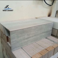 Granit Tangga Motif Kayu Abu/Grey 30x60+20x60 1 Paket/ Set/StepNosing