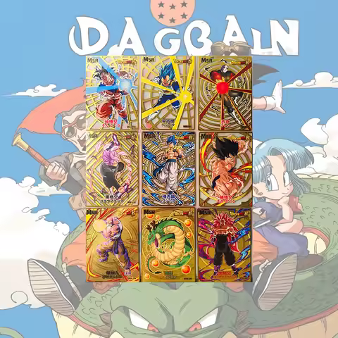 Japanese Anime Dragon Ball MSR Cards Metal Cards Characters Son Goku Vegeta Iv Jiren Gogeta Master R