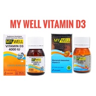 My Well Vitamin D3 1000 IU and 4000 IU - 20 tablet Vitamin D3/