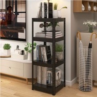 全城熱賣 - 鐵藝色彩 組合櫃 梳化邊櫃 戶外花架 書架 浴室置物櫃 【40x40x114cm】4層 黑色#H099031568
