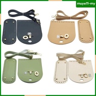 [MuyeadMY] Crochet Bag Bottom Base, Adjustable PU Leather Shoulder Strap, Handmade Crochet Bag, DIY 