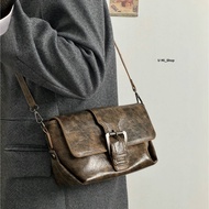 Shoulder Bag Underarm Double Strap Retro Melade Washed Color Brushed 2 Colors