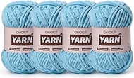 4 Packs Plush Chenille Chunky Crochet Yarn - Baby Yarn for Crocheting Soft - Velvet Yarns Knitting f