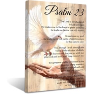 Psalm 23 Canvas Wall Art Christian Picture Prints Christian Bible Verses Painting Religious Scriptur