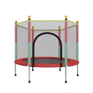 YQ34 Trampoline Children's Home Baby Indoor Trampoline Child Baby Bounce Bed with Safety Net Family Rub Bed
