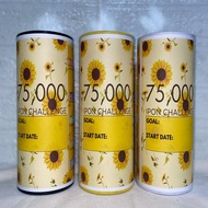 Sunflower Peso Sense Ipon Challenge 9inches (75,000 If Completed) Tabung Duit