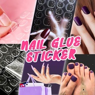Finger Nail Toenail Glue Sticker Solid Gel Fingernail Stickers Glue For False Fake Nails Press On Double Sided Tape Art
