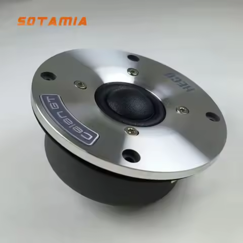 SOTAMIA 1Pcs 4 Inch Aluminum Panel Tweeter 4 Ohm 50W Soft Dome Film Treble Speaker with Copper Ring 
