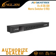 AVMATRIX MSS0811 8 x 8 3G-SDI Matrix Switcher (1 RU)