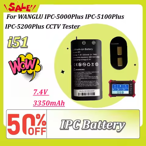New I51 7.4V 3350mAh Li-ion Replacement IPC Battery for WANGLU IPC-5000Plus IPC-5100Plus IPC-5200Plu