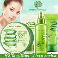 Nature Republic Soothing &amp; Moisture Aloe Vera 92% Soothing Gel (Mist / Gel / Tube) ⭐️Authentic⭐️