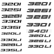 Suitable for BMW 320Li 325Li 330Li Black Car Logo 325i 330i Black Word Logo Tail Logo