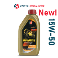 CALTEX HAVOLINE SUPER 4T Semi Synthetic 15W-50 (1 Liters) - Motorcycle Engine Oil 15W50