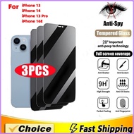 3-5Pcs Privacy Screen Protector for iPhone 13 14 16E 13 Pro Mobile Phone Screen Tempered Glass Prote
