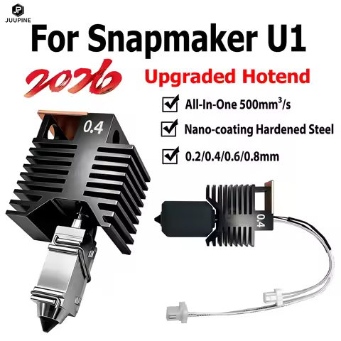 Nano-Coating Upgraded Hotend For Snapmaker U1 Hot End 0.2 0.4 0.6 0.8mm 24V48w Ceramic Block Kit Hig