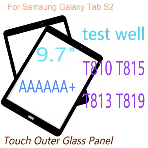 AA+9.7 Inch T810 Touch For Samsung Galaxy Tab S2 T810 T815 T813 T819 Front Touch Screen Outer Glass