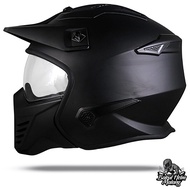 JPX MX726R SOLID ORIGINAL HELMET | BLACK DOFF RED | MX726 R CROSSOVER MX 726R | JPX MX 726R | Full F