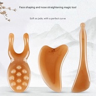 [New] GuaSha Facial Tools Set Scraping Slimming Massage Tool Facial Scraping Plate Acupoint Pressing