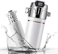 Miniwell Luxury Shower Filter L760-E101-2 Replaceable Cartridges-High output Purifier to remove Chlorine- Activated carbon for Healthy Skin &amp; Smooth Hair &amp; Hard Water-For Existing Shower Head